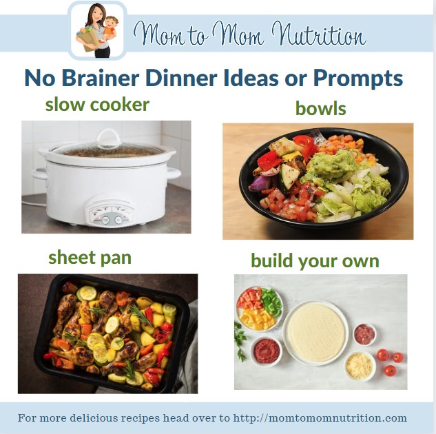 5 dinner ideas or prompts